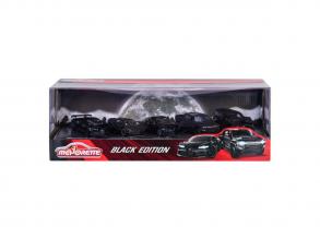Majorette Black Edition Öntött járművek, 5 darab.
