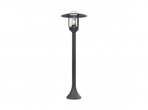 VT-1159 E27 Álcázó Lámpafoglalat Átlátszó Üveg Matt Fekete Testtel