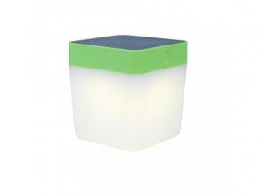 Led lámpatest , kültéri , 1W , napelemes , dimmelhető , meleg fehér , IP44 , zöld , LUTEC , TABLE CUBE