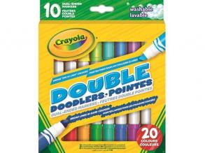 Crayola: Kétvégű, színes filckészlet - 10db-os