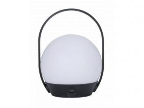 LED lámpatest , hordozható , asztali , 3.3W , RGB , CCT , dimmelhető , fekete , beltéri/kültéri , IP54 , LUTEC CONNECT , CARDI