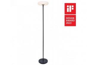 LED lámpatest , állólámpa , napelemes , hordozható , matt fekete , kültéri , IP54 , USB , LUTEC , POPS