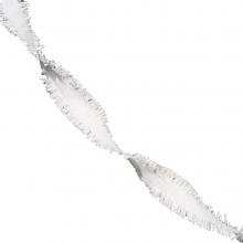 Fehér party dekoráció, 6 méter