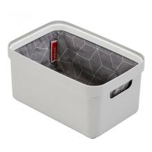 Tároló doboz textil, 5 literes, szürke