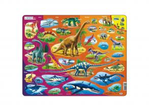 Larsen puzzle állatok természet történelem, 85 darabos, idegen nyelvű kiadvány