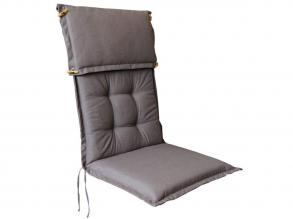 Kenia prémium minőségű párna a magas háttámlájú székekhez, capuccino színű, mérete 116x50x8 cm