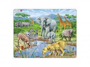 Larsen puzzle állatok  afrikai szavanna, 65 darab