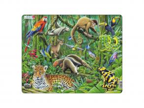 Larsen puzzle állatok  Dél-amerikai esőerdő, 70 darab