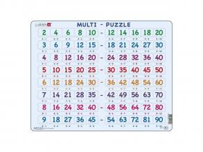 Larsen puzzle számolás tanulása  táblázatok, 80 darabos.