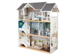 Small Foot - Urban Villa fa babaház kiegészítőkkel, 13 db-os