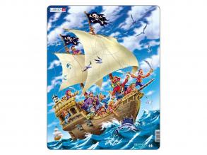 Larsen puzzle Kalózhajó, 30 darabos.