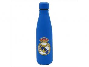 Real Madrid Rozsdamentes duplafalú kék acél kulacs 500ml-es