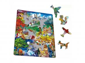 Larsen puzzle Grimm mesék, 33 darabos.