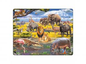 Larsen állatpuzzle  Afrikai szavanna, 43 darabos