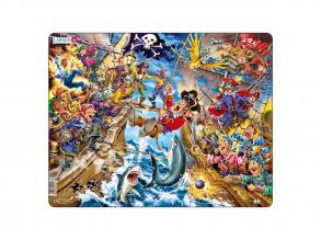 Larsen puzzle A kalózcsata, 39 darabos.