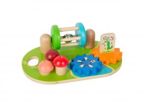 Színes kézségfejlesztő tábla fából