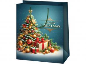 Cardex: Karácsonyi csillogás óriás méretű ajándéktáska 33x15x44cm