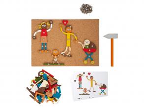 Small Foot - Kalapácsos játék mintákkal, 223 db