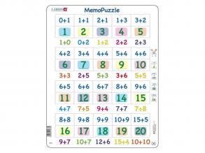 Larsen Memo Puzzle  Összeadás 0-20-ig, 40 darabos.