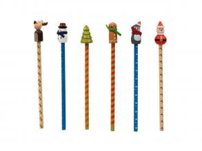 Small Foot - Karácsonyi ceruzakészlet, 6 részes