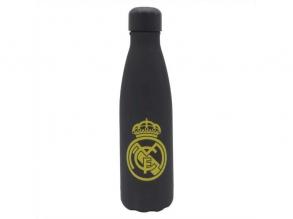 Real Madrid Rozsdamentes duplafalú fekete-arany acél kulacs 500ml-es