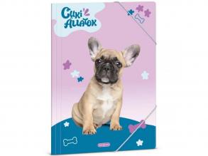 Ars Una: Cuki Állatok  Francia bulldog A/4 gumis dosszié