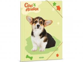 Ars Una: Cuki Állatok  Welsh Corgi A/4 gumis dosszié