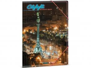 Ars Una: Citylight Barcelona A/4 gumis dosszié