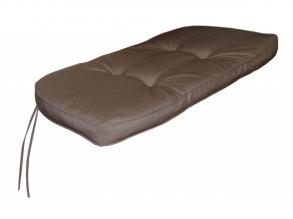 Kenia prémium minőségű párna padokhoz, kanapékhoz fél kör alakú, capuccino színű, 110x50x4 cm