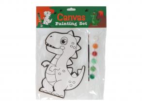 Vászonkép - Dino - ecsettel és 6 festékkel