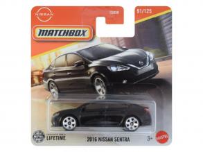Matchbox: 2016 Nissan Sentra fekete kisautó 1/64 - Mattel