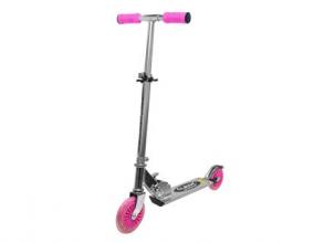 Alumínium rózsaszín roller, 50 kg-ig, 5 éves kortól