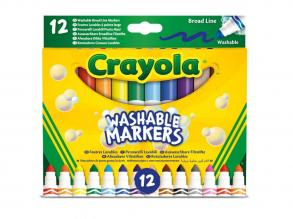 Crayola: 12 db tompahegyű lemosható filctoll
