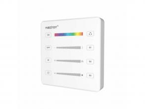Fali távirányító Digitális (SPI, futófény) LED szalaghoz (monokróm/RGB /RGBW) , 2.4GHz , fehér , Miboxer , B6-W