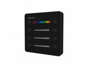 Fali távirányító Digitális (SPI, futófény) LED szalaghoz (monokróm/RGB /RGBW) , 2.4GHz , fekete , Miboxer , B6
