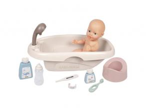 Baby Nurse: Játékbaba fürdető szett, 8 részes - rózsaszín