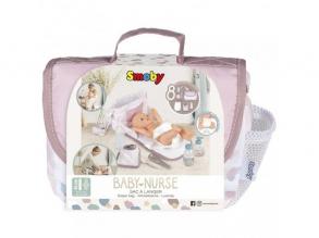 Baby Nurse: Pelenkázó táska kiegészítőkkel, 8 részes - rózsaszín