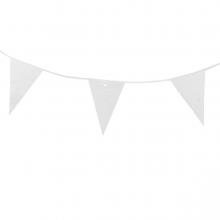 Fehér színű party girland, 10 méter