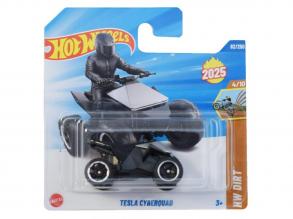 Hot Wheels: Tesla Cyberquad ezüstszürke kisautó 1/64 - Mattel