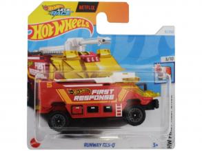 Hot Wheels: Runway Res-Q piros kisautó 1/64 - Mattel