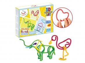 Spaghetteez 3D Art Rugalmas építőpálcikák, 70db
