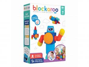 Blockaroo mágneses szivacsos építőkészlet - Robot, 10 darabos