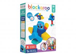 Blockaroo mágneses szivacsos építőkészlet - Repülő, 10 darabos