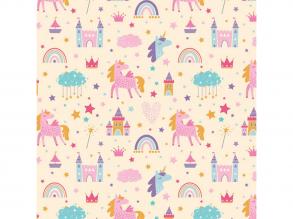 Cardex: Unikornisok és mesebirodalom mintás csomagolópapír 100x70cm