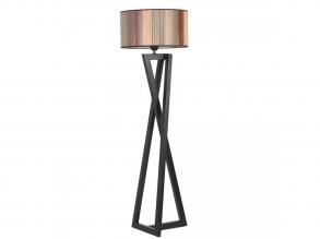 Opviq, 941RTN1411, Elegáns állólámpa fa házzal, 150 cm magas, 45 cm sapka átmérő, be/ki kapcsoló, E27 foglalat (max. 40W)