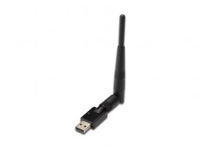 DIGITUS USB 2.0 300 Mbit/s külső antennás WLAN micro adapter