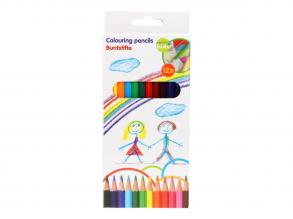 12 darab színes ceruza egy csomagban