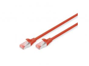DIGITUS CAT6 U/UTP LSZH 0,25m piros patch kábel