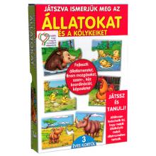 Játszva ismerjük meg az állatokat és kölykeiket