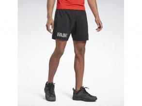 Re 7 Inch Short -Wg Reebok férfi fekete színű futó rövid nadrág